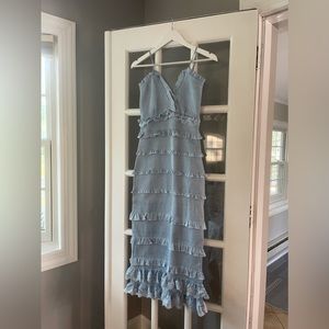 The Narcisse Dress in Cashmere Blue size 6